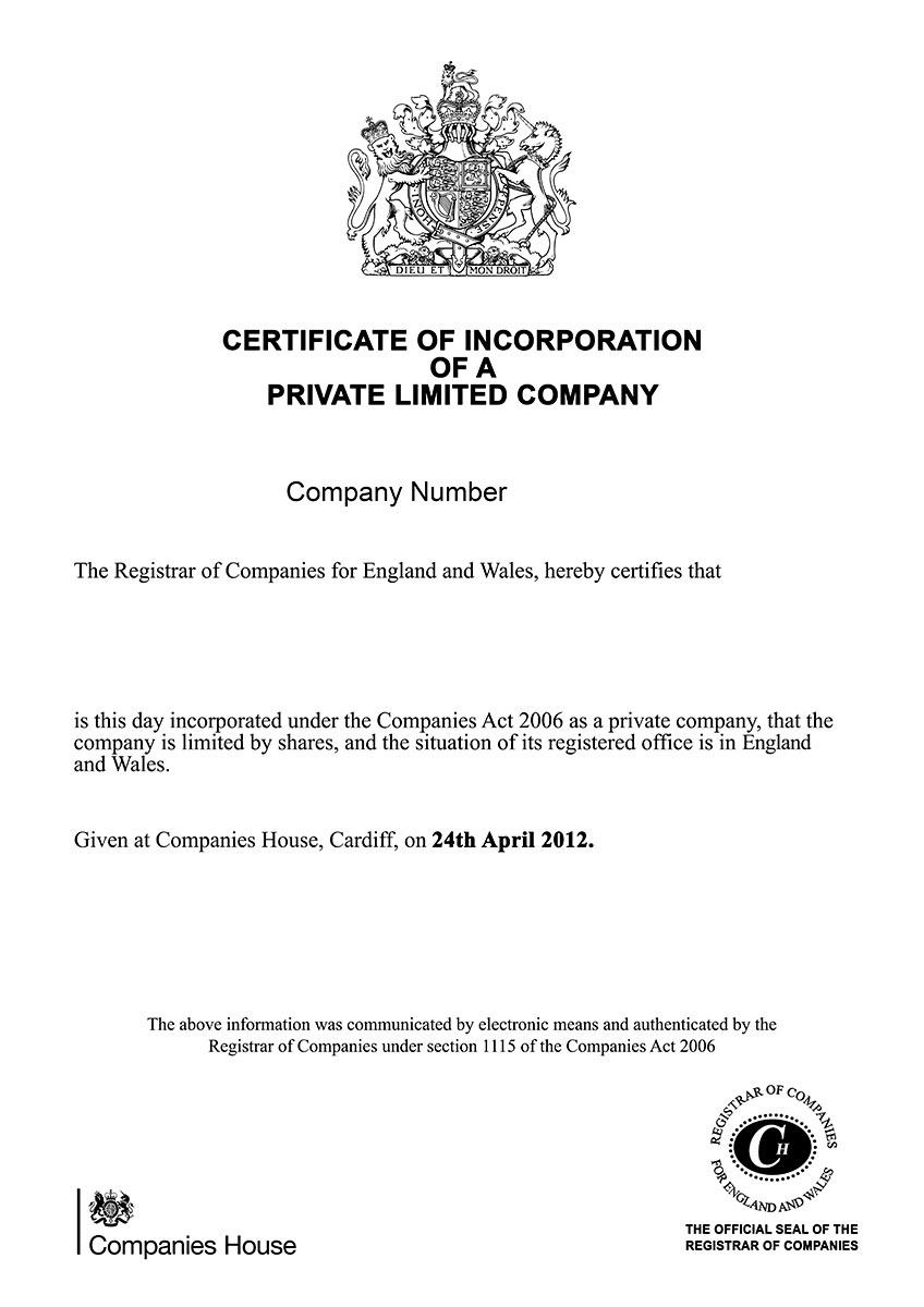 certificate
